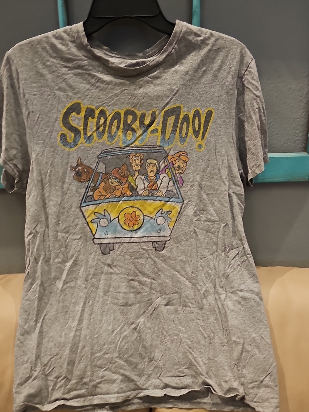 Men's Grey Scooby-Doo Graphic Short Sleeve Tee